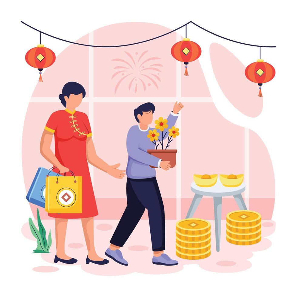 Depicting New Year Celebration vector