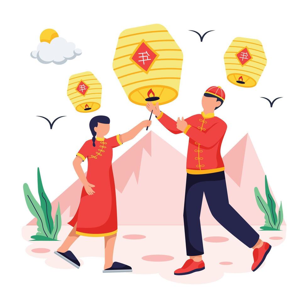 Depicting New Year Celebration vector