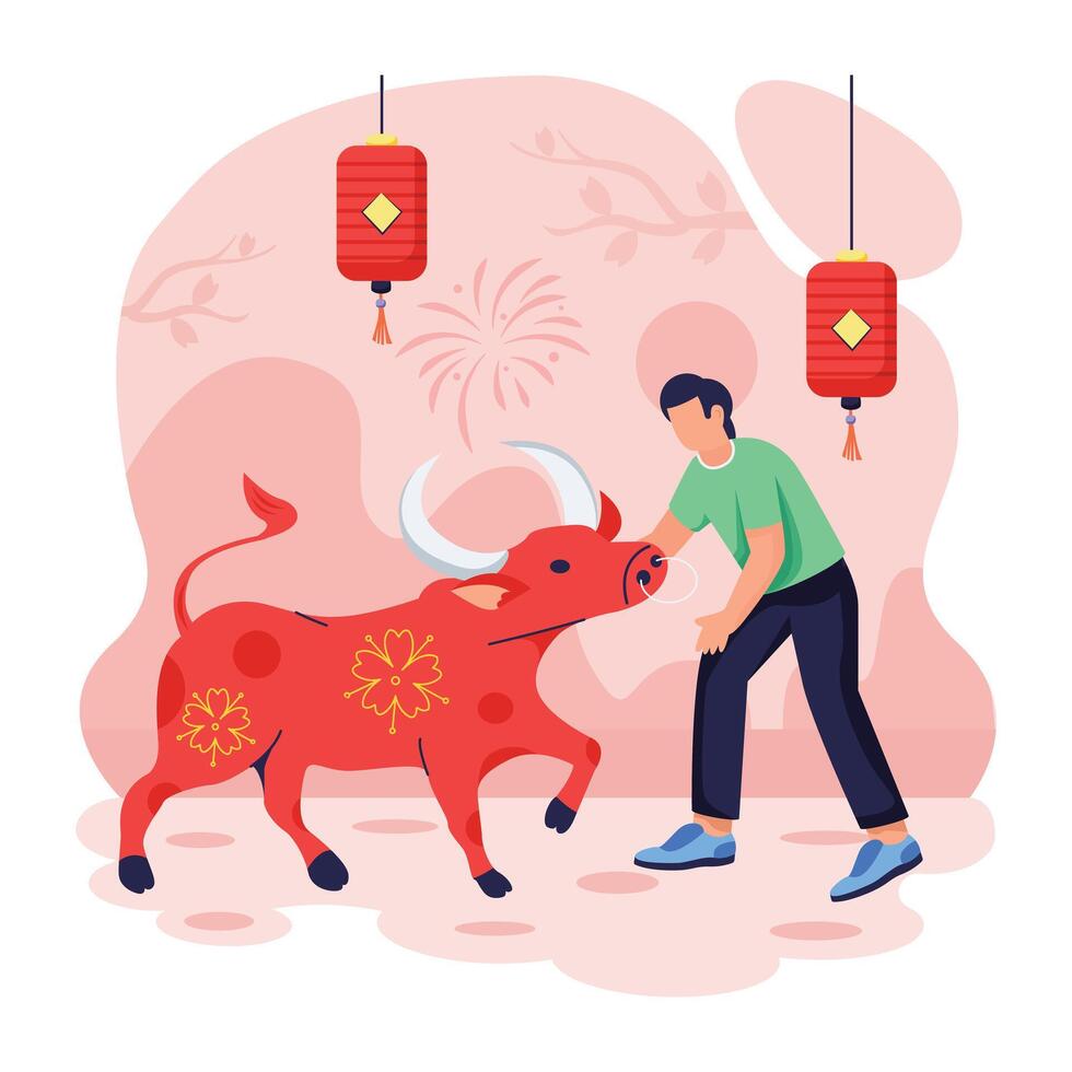 Depicting New Year Celebration vector