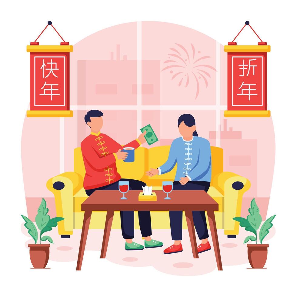 Depicting New Year Celebration vector