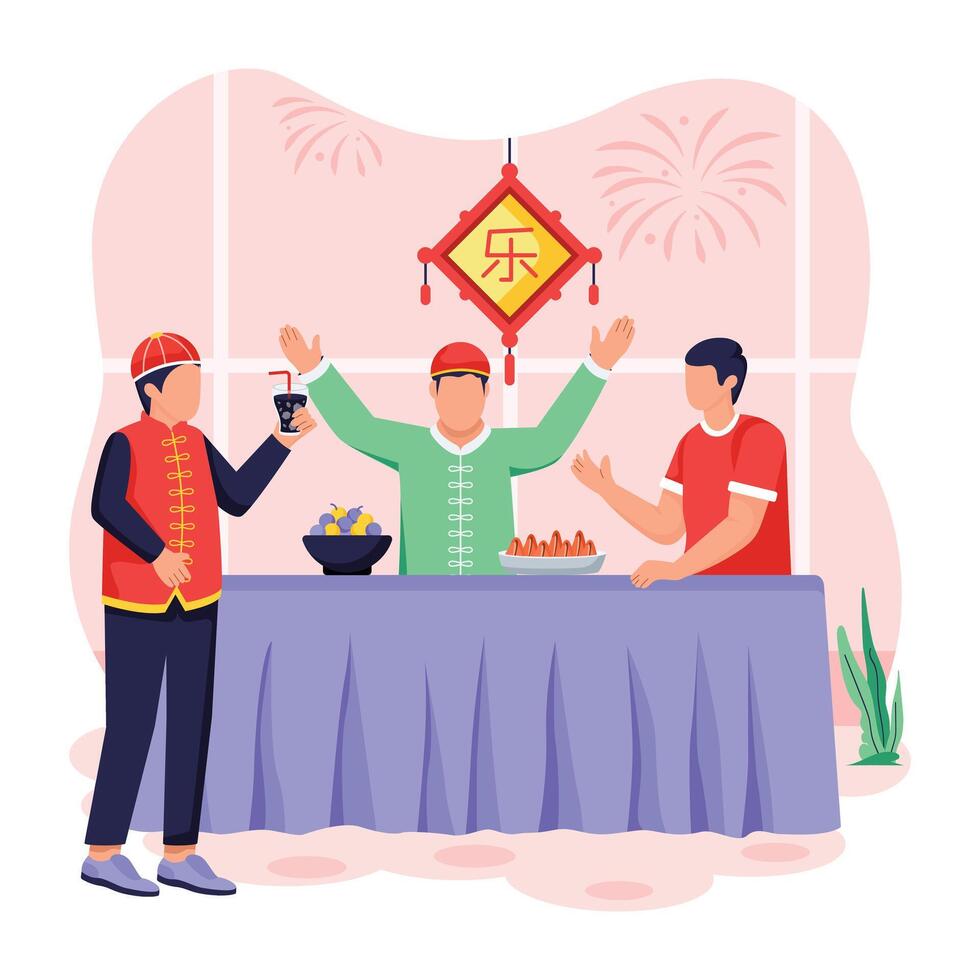 Depicting New Year Celebration vector