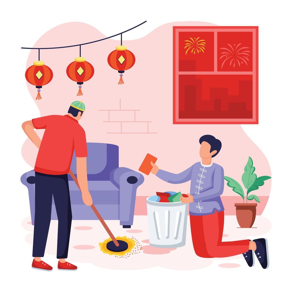 Depicting New Year Celebration vector