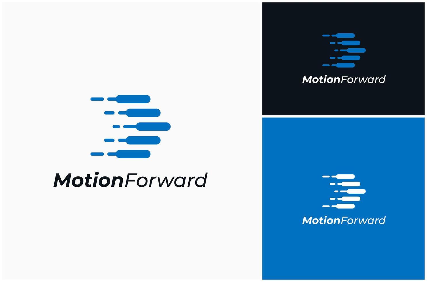 Arrow Forward Next Delivery Fast Speed Motion Digital Abstract Logo Design Illustration vector