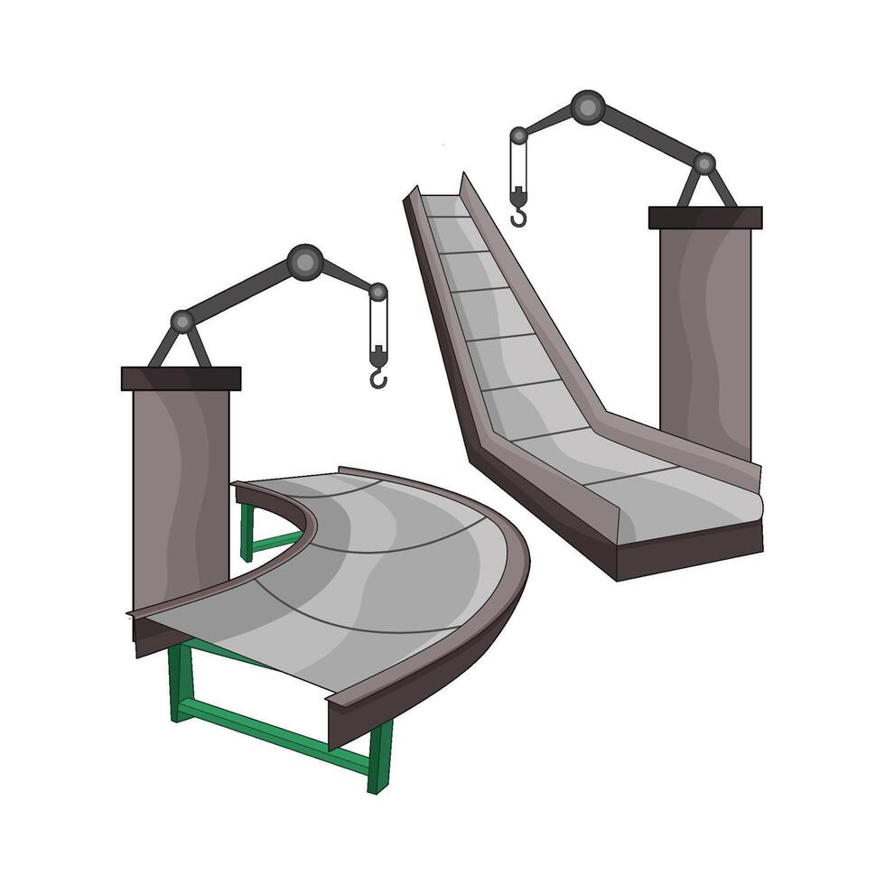 illustration of conveyor vector