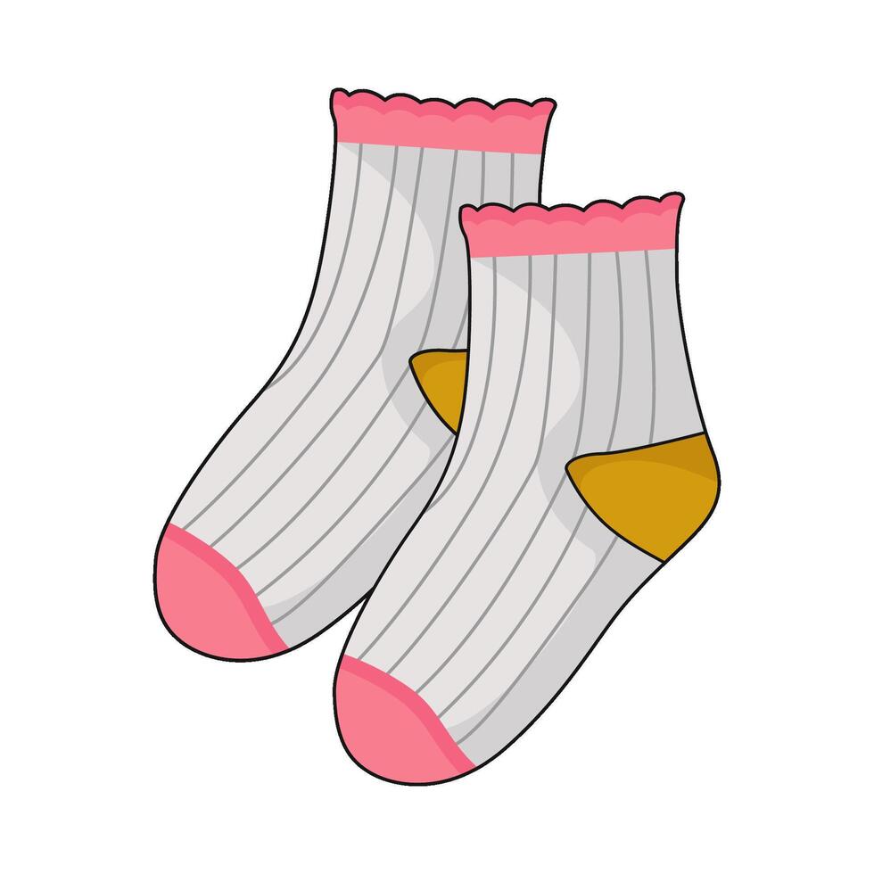 illustration of sock vector