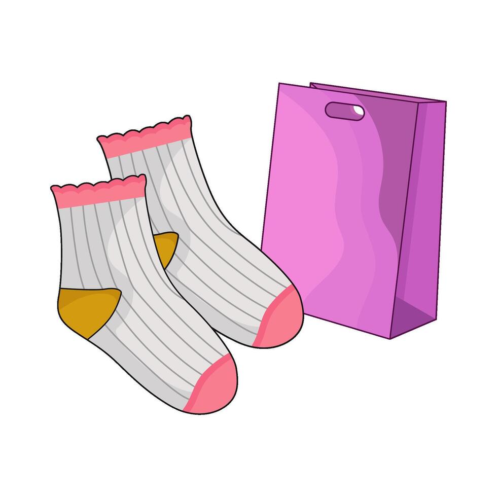 illustration of sock vector