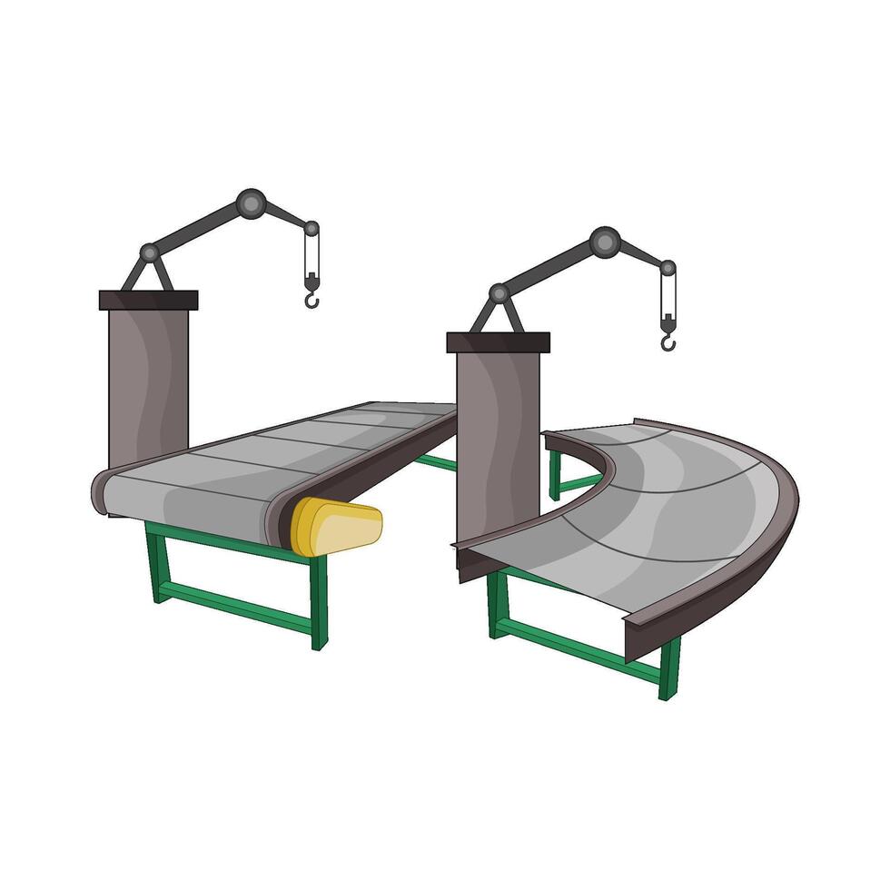 illustration of conveyor vector