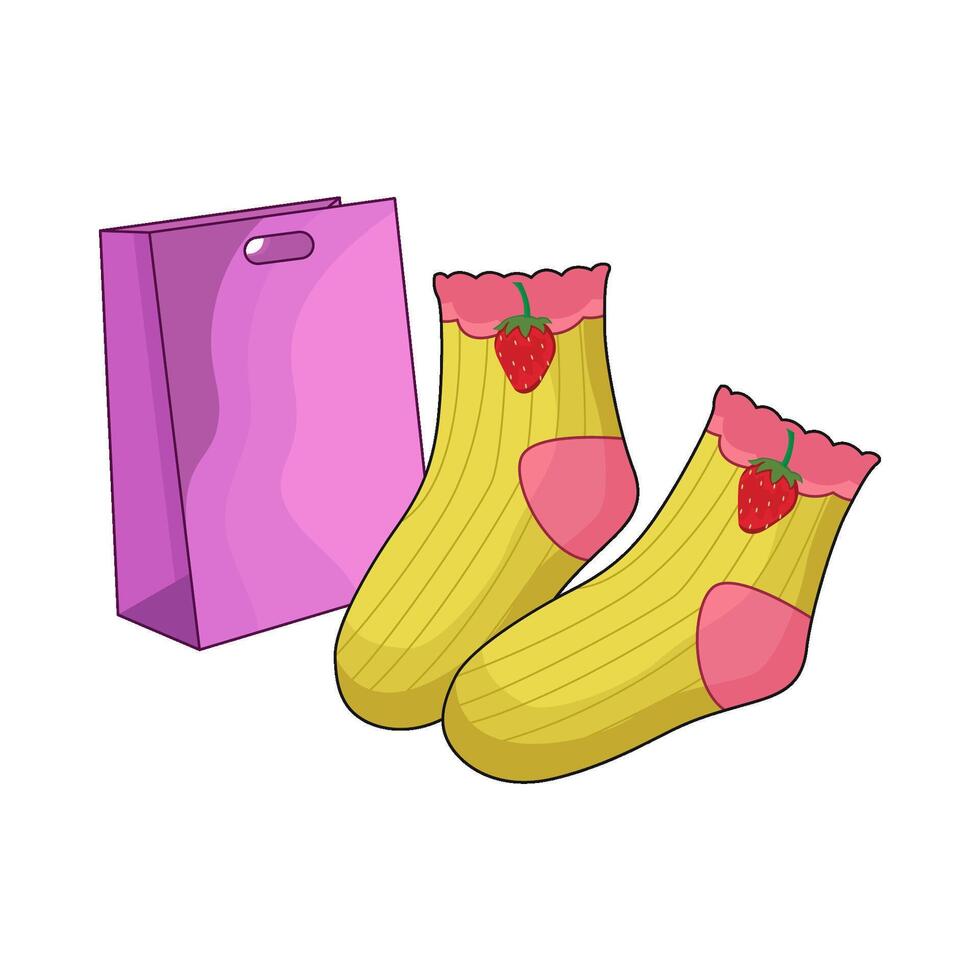 illustration of sock vector