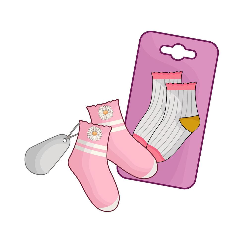 illustration of sock vector
