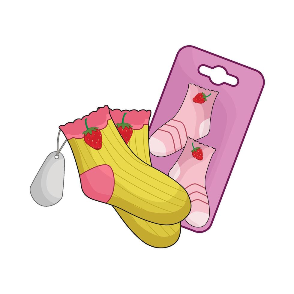 illustration of sock vector