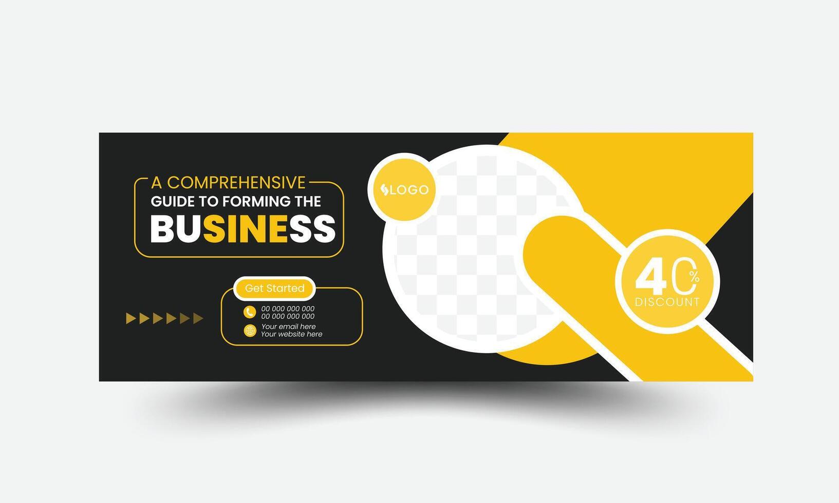 Modern digital marketing social media cover web banner template header or cover photo design expert vector