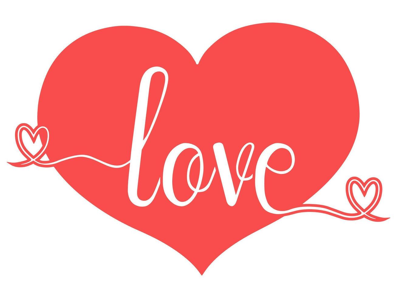 Love Alphabet Heart Background Illustration vector