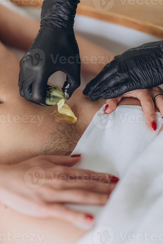 Bikini waxing,Intimate waxing, Hair removal, bikini area. Cosmetic Beauty Clinics photo
