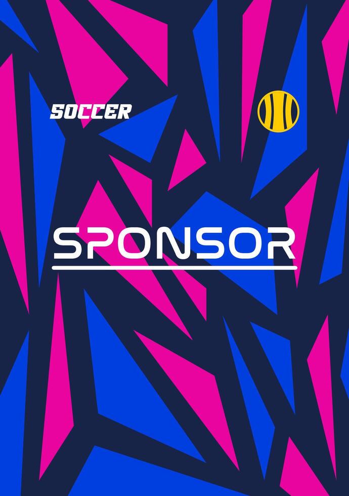 Jersey design template highquality for sublimation vector