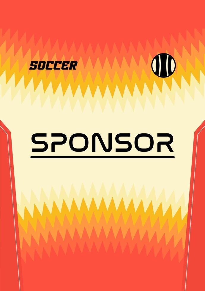 Jersey design template highquality for sublimation vector