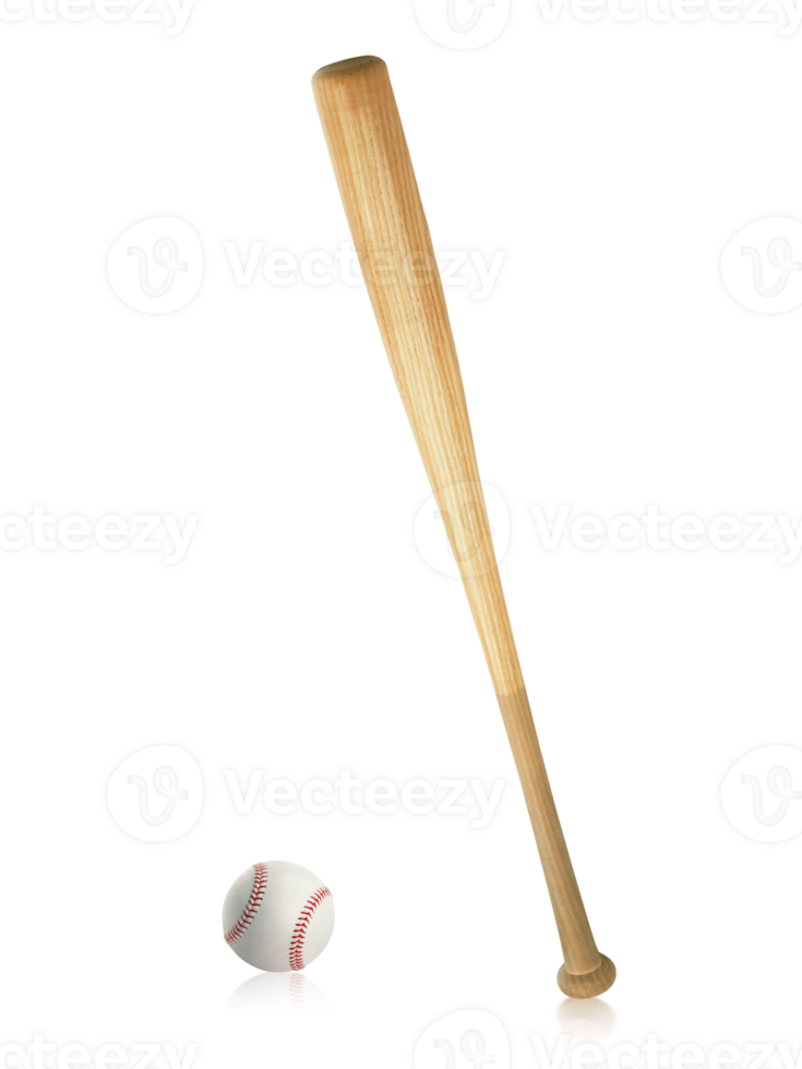 Baseball bat and ball, transparent background png