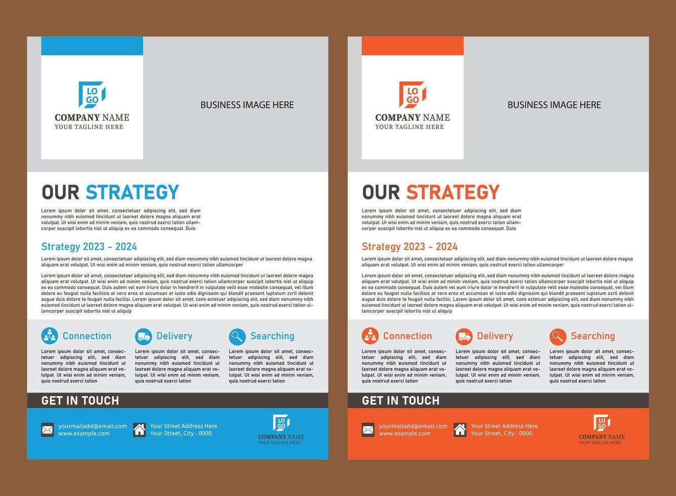 Marketing Flyer Design Template vector