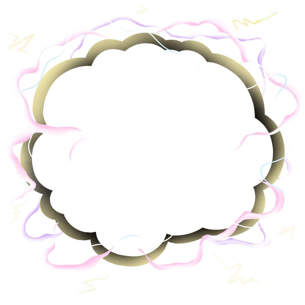 Clouds floating in the sky and a message board png