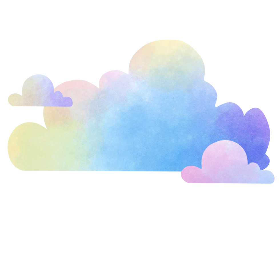 Pastel colored clouds move towards the forested area png