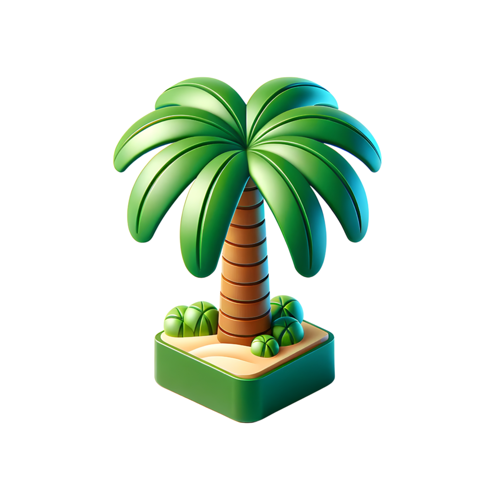 3D Palm Tree Icon png