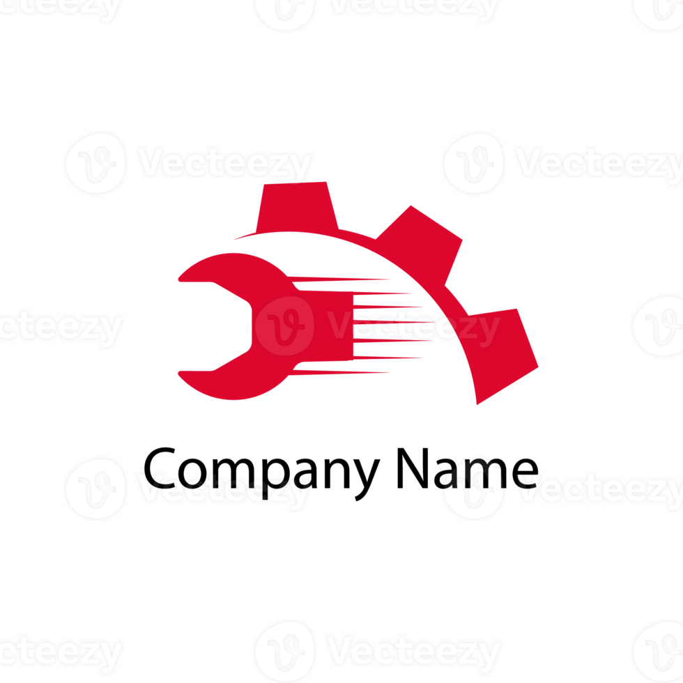 Gear machine symbol logo design png