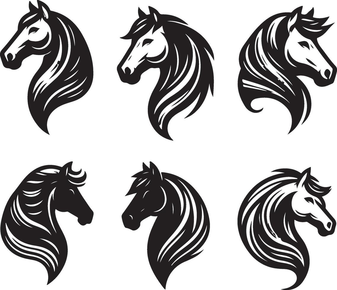 Horse Head Illustration vector