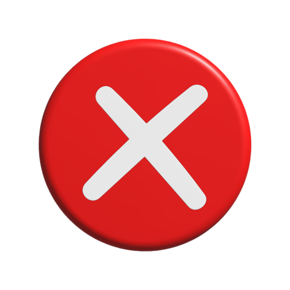 Red X Transparent. red x cross on transparent background 46331226 PNG