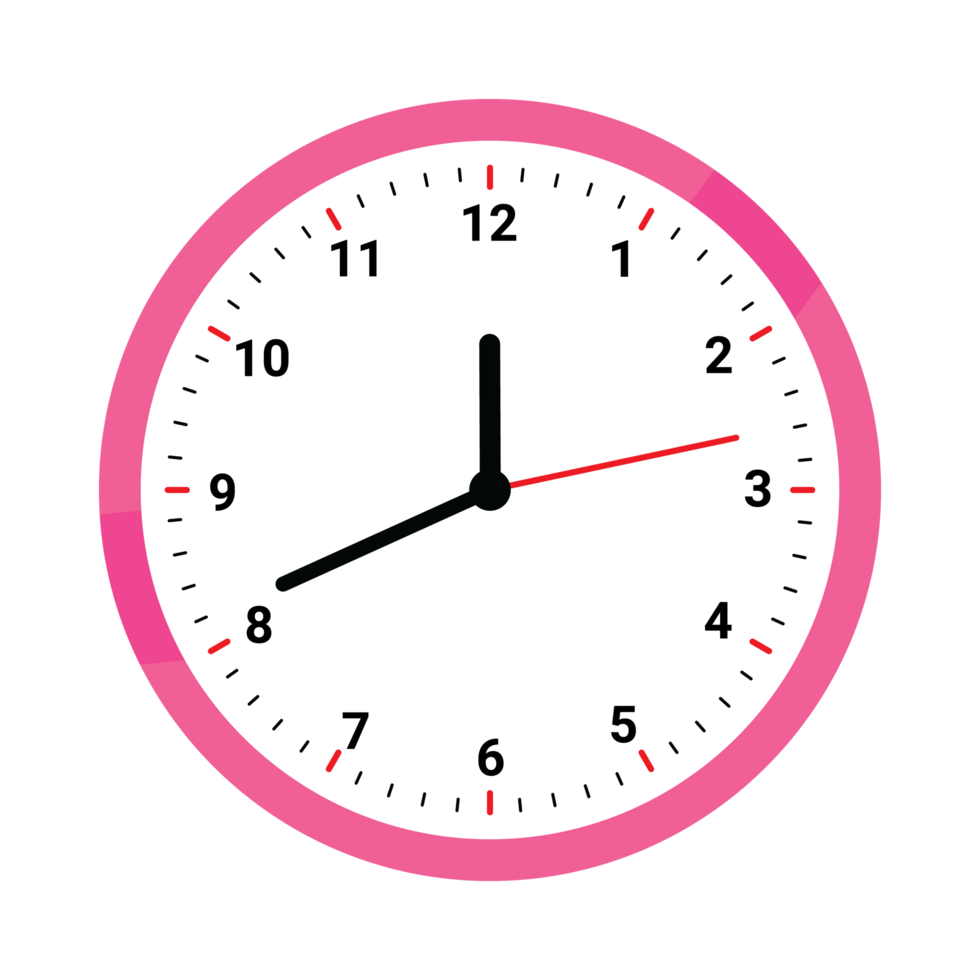 Clock icon transparent background, Digital clock face transparent background png