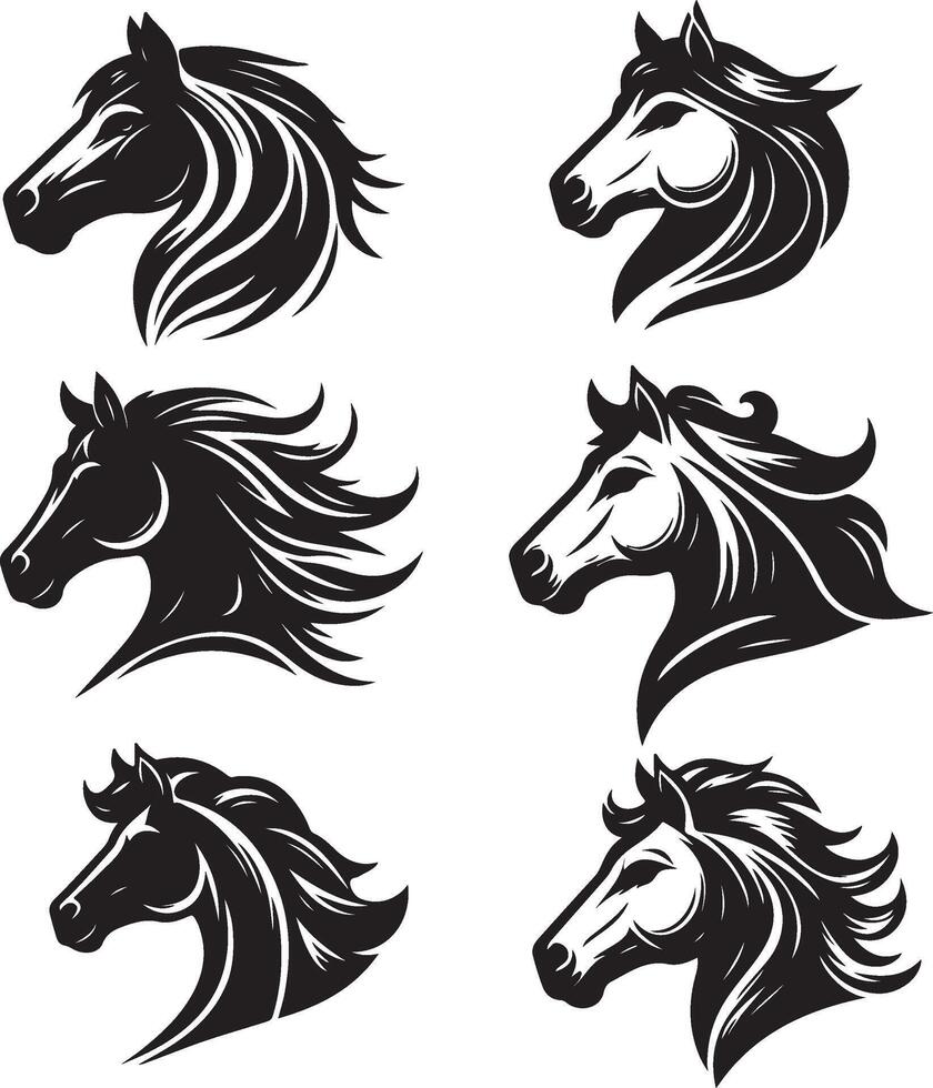 Horse Head Illustration vector