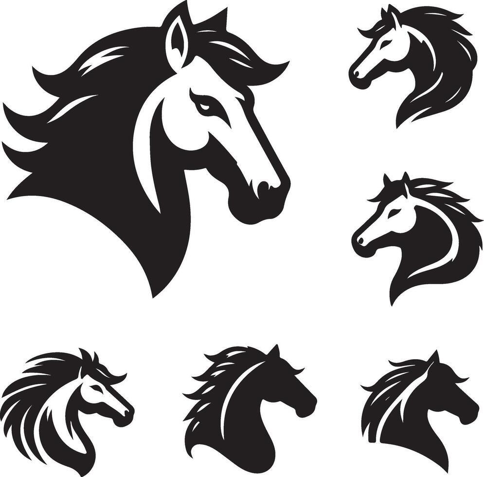 Horse Head Illustration vector
