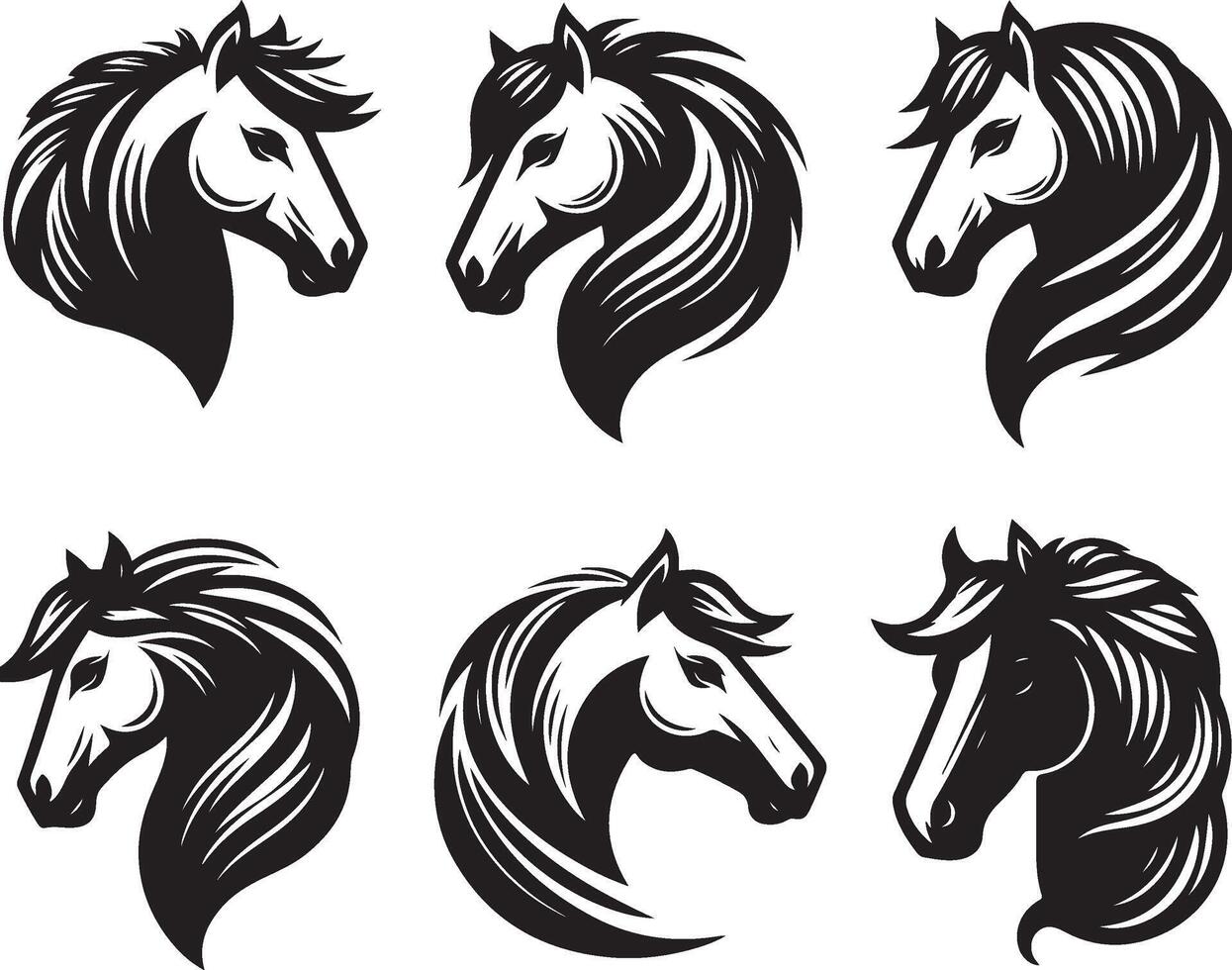 Horse Head Illustration vector
