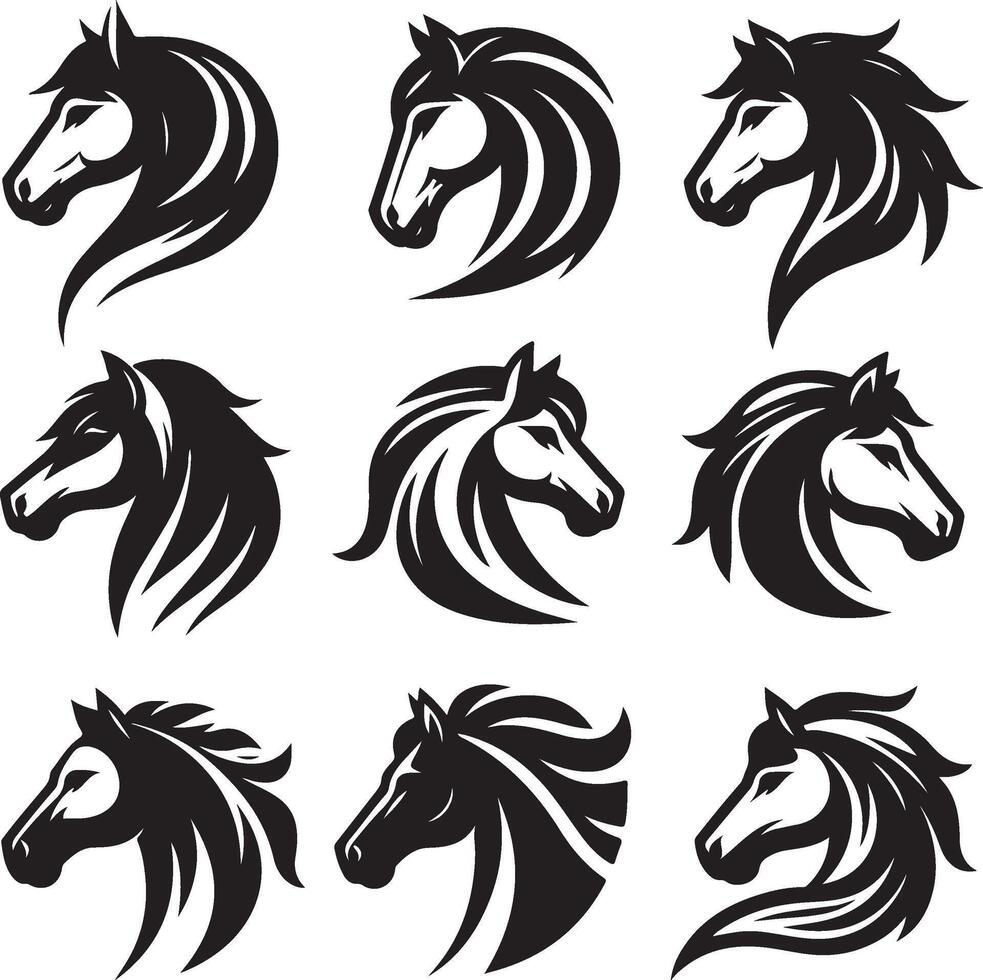 Horse Head Illustration vector