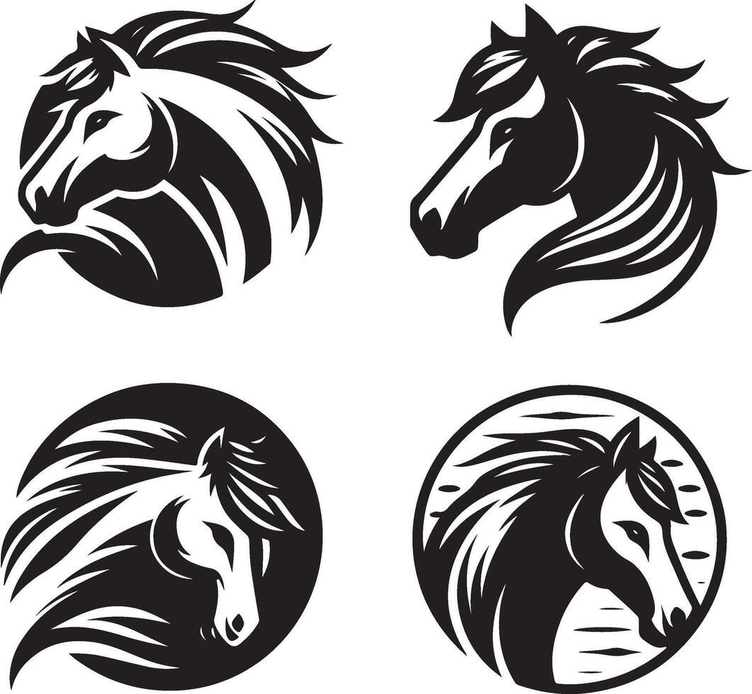 Horse Head Illustration vector