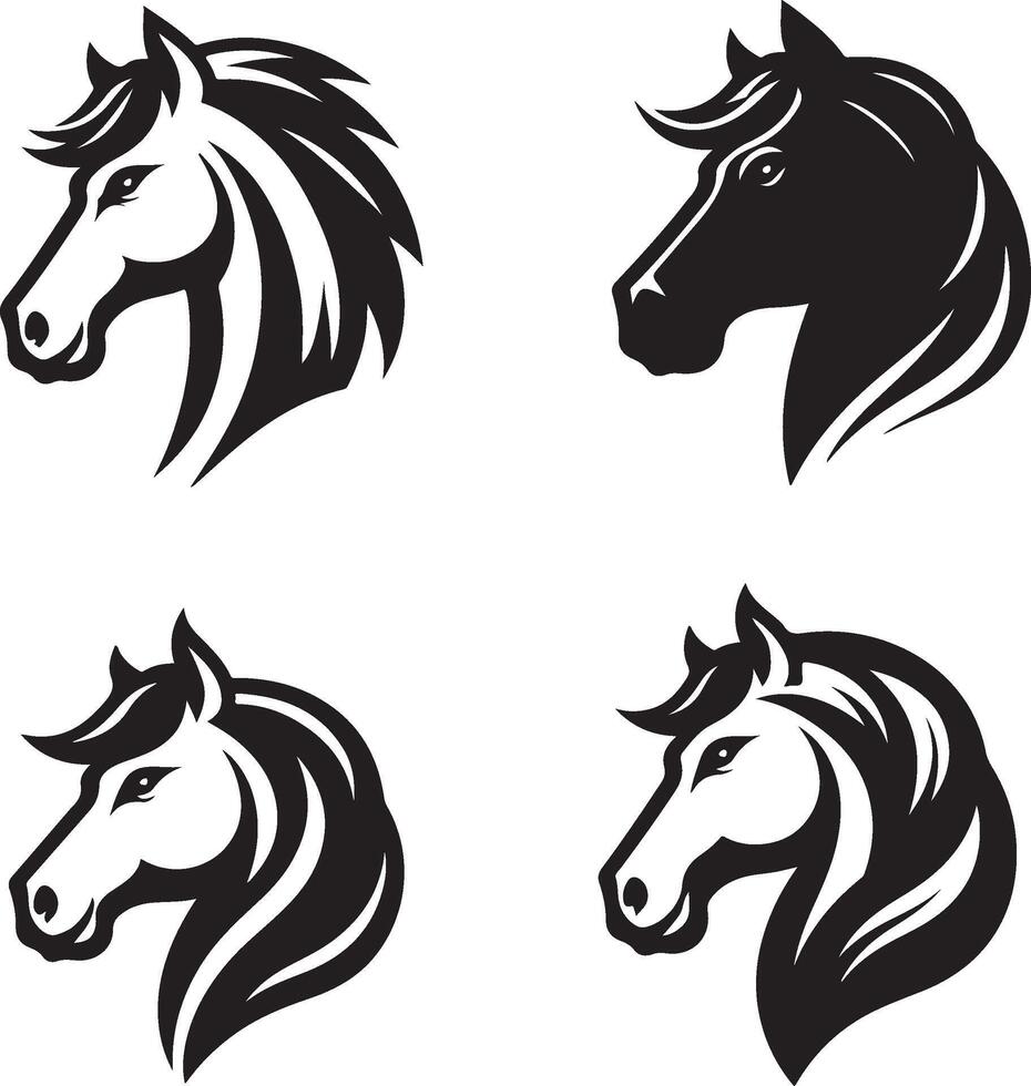 Horse Head Illustration vector