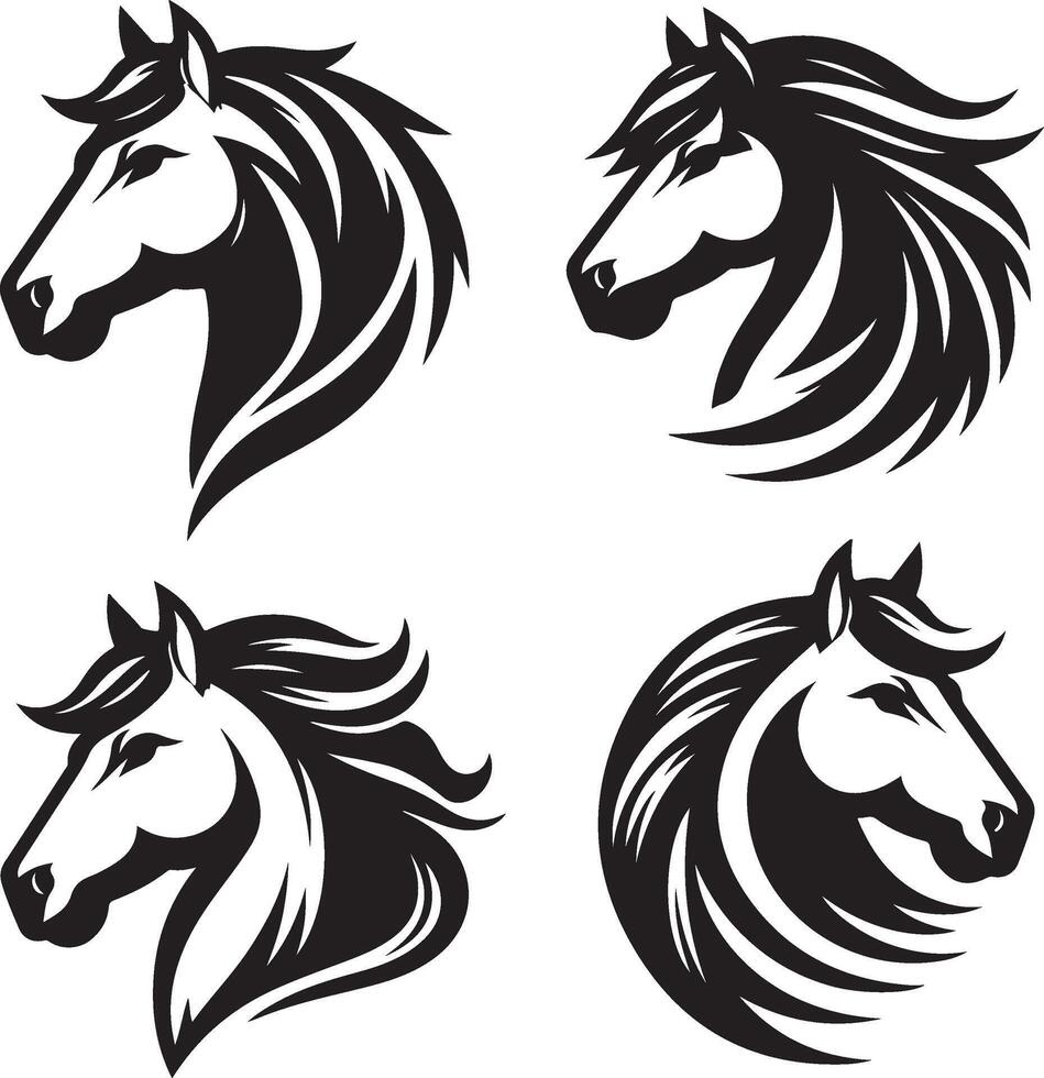Horse Head Illustration vector