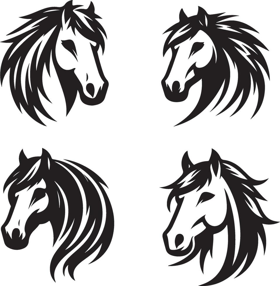 Horse Head Illustration vector