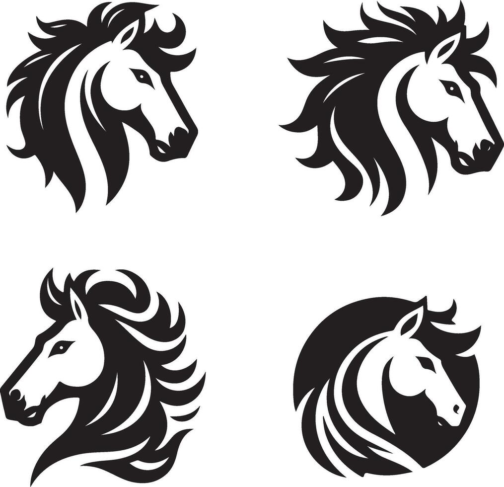 Horse Head Illustration vector