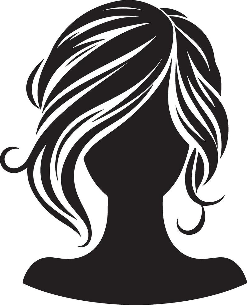 Girl Hairstyle Illustration vector
