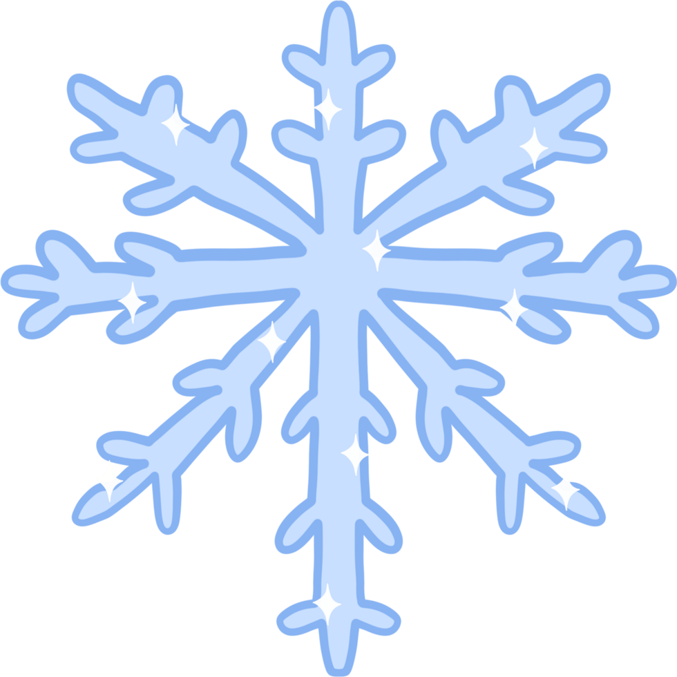 snowflake winter season. cartoon clipart png