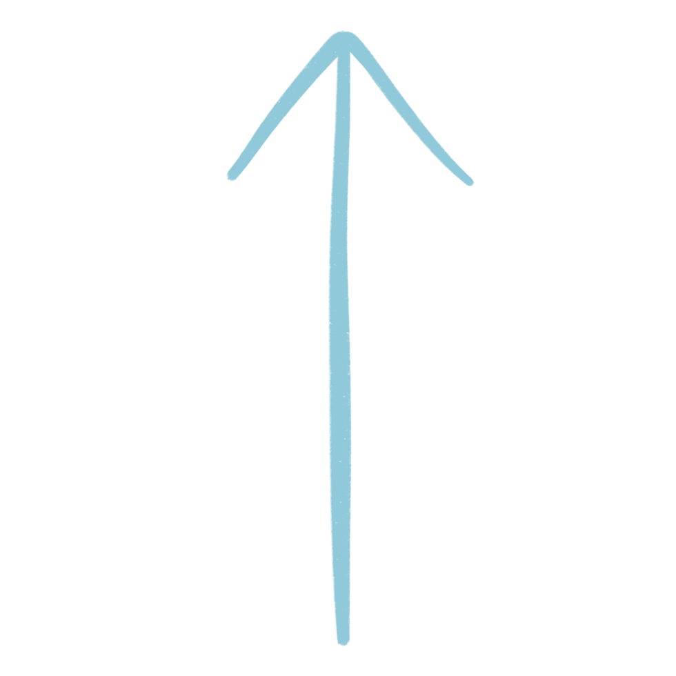 Blue Arrow Line Up Or Top Sketch Arrow Line Element png