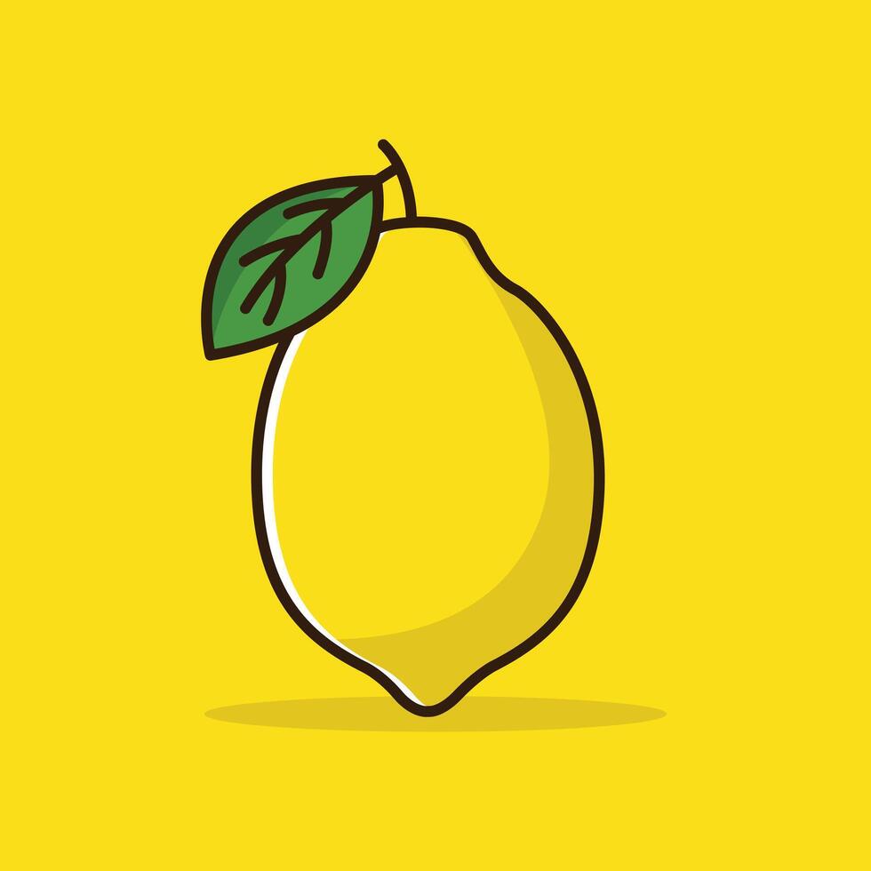 Lemon Silhouette Vector. Lemon Slice Silhouette Vector