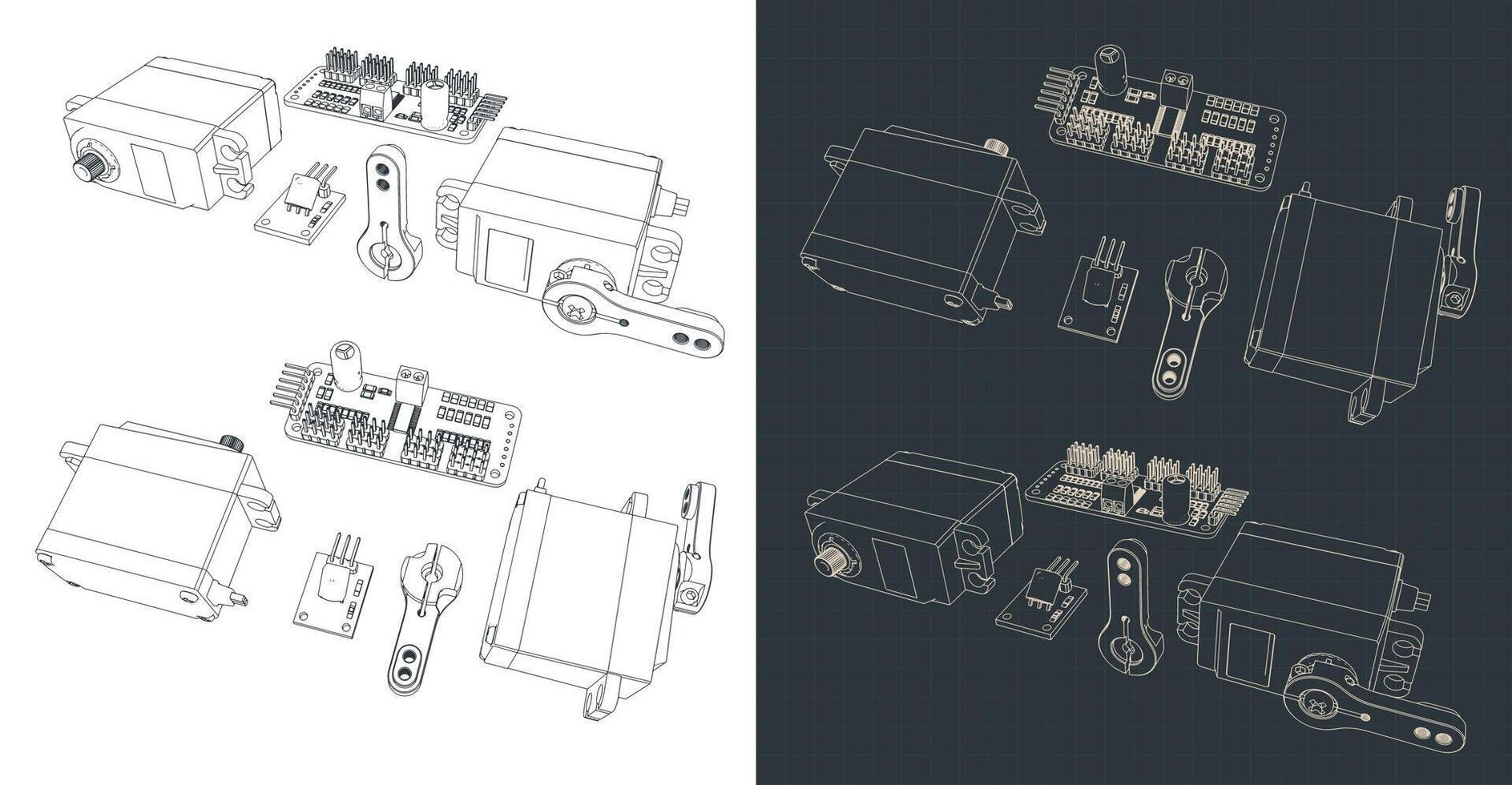 Servo Motor Kit vector