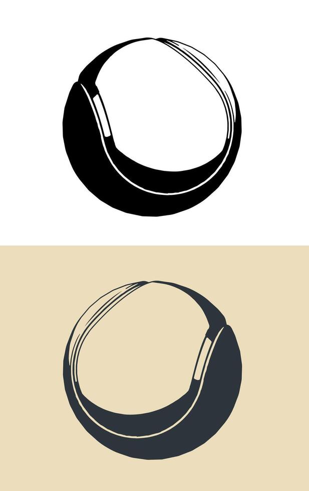 Tennis ball illustrations vector