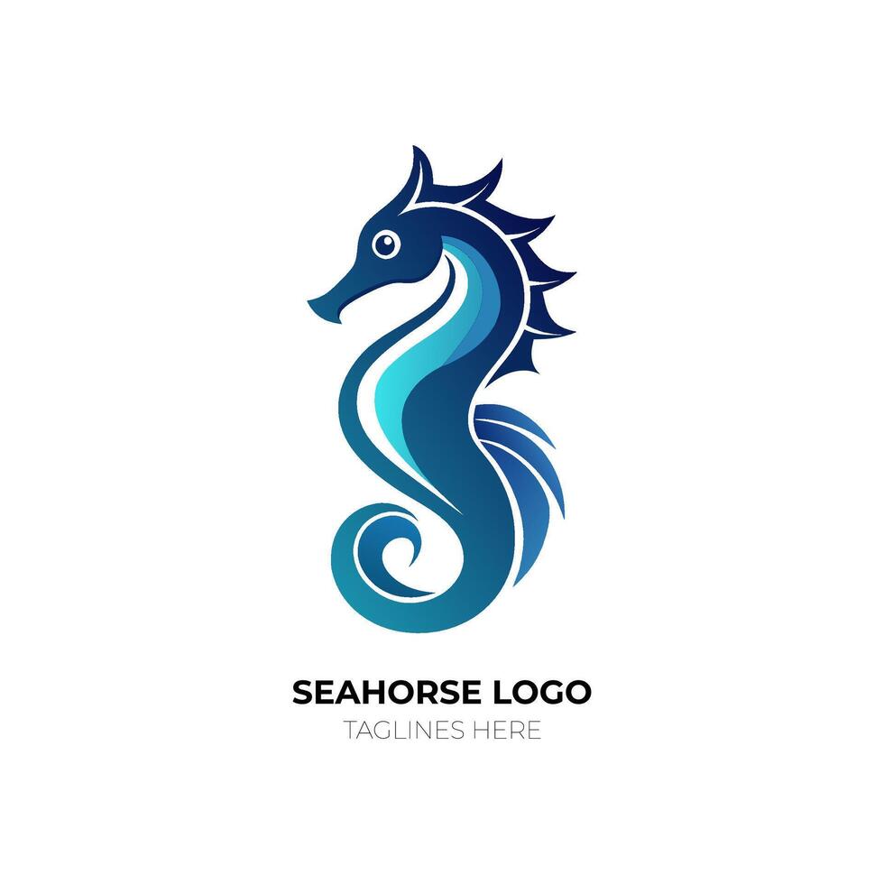 A Seahorse Logo vector
