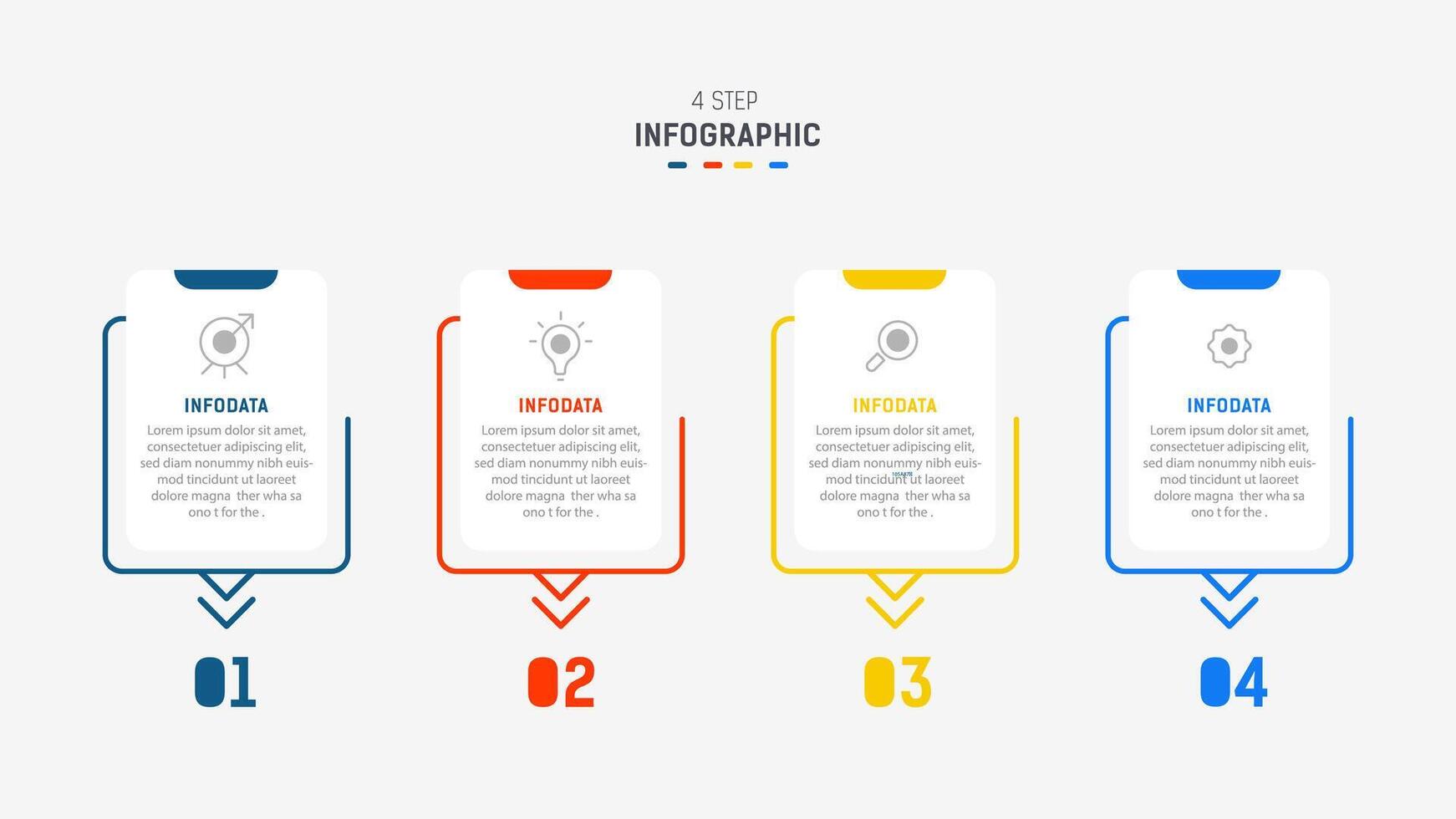 Three Step Infographic label design template with line icons. process steps diagram, presentations, workflow layout, banner, flow chart, info graph illustration. vector