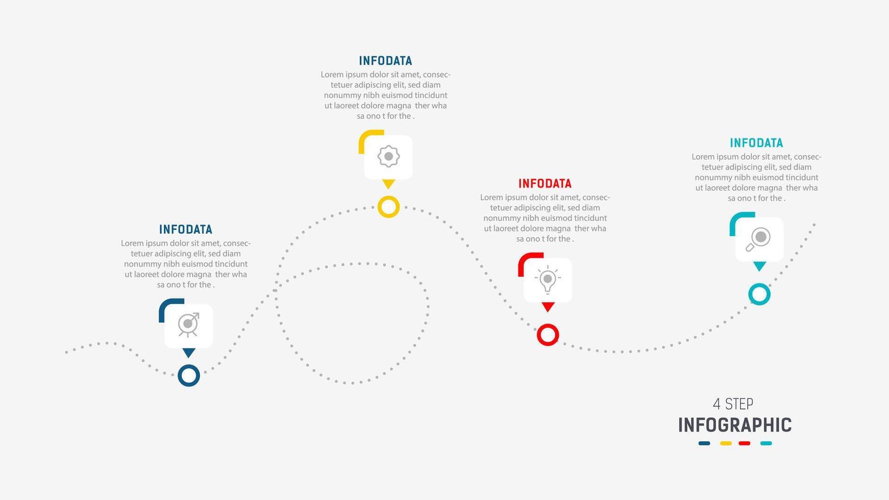 Three Step Infographic label design template with line icons. process steps diagram, presentations, workflow layout, banner, flow chart, info graph illustration. vector