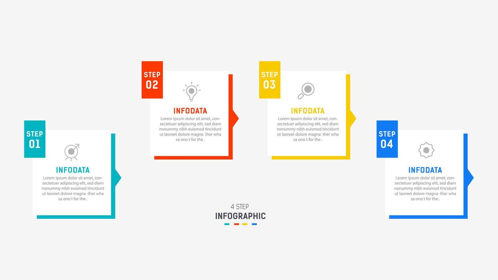 Three Step Infographic label design template with line icons. process steps diagram, presentations, workflow layout, banner, flow chart, info graph illustration. vector