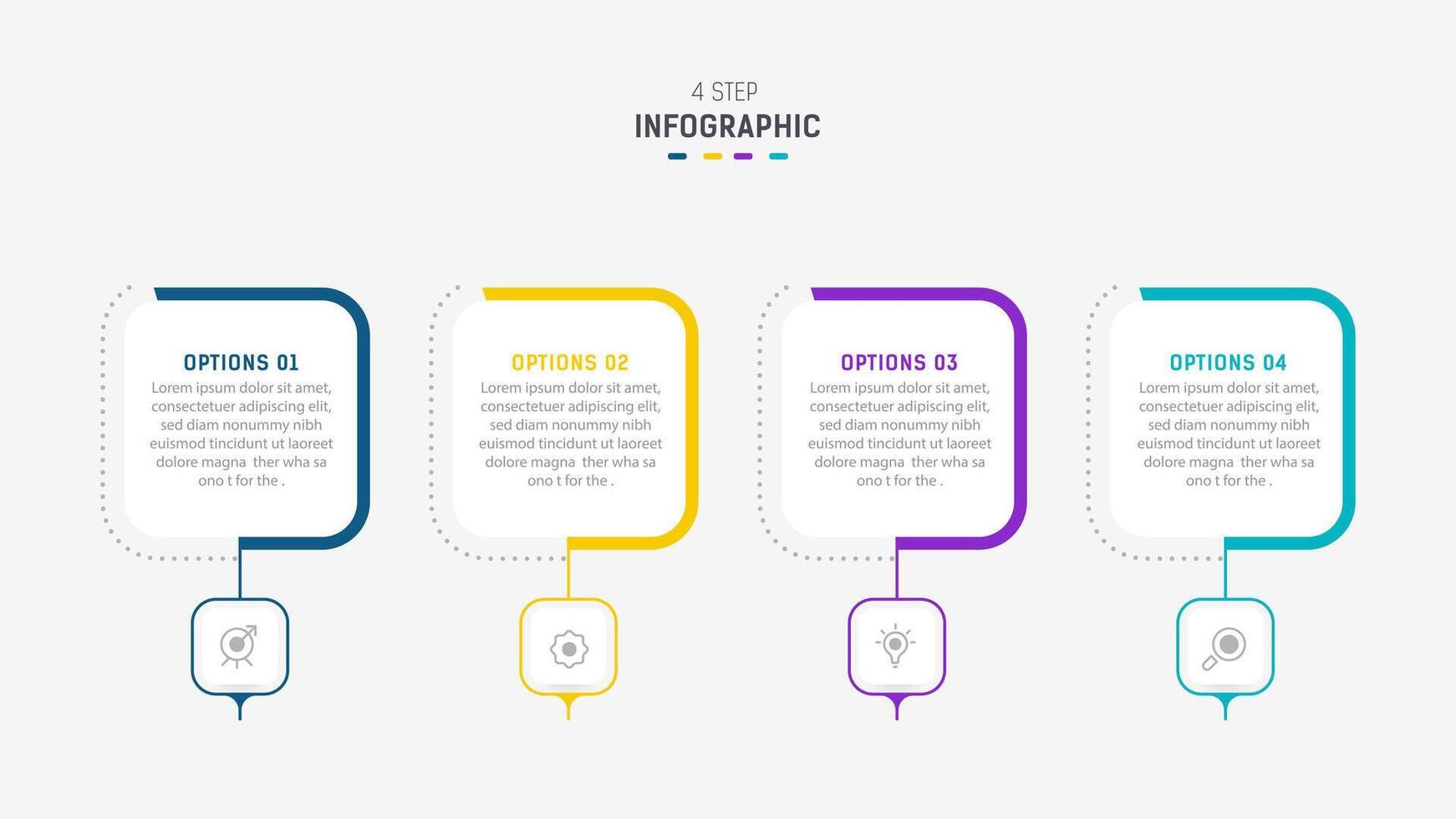 Three Step Infographic label design template with line icons. process steps diagram, presentations, workflow layout, banner, flow chart, info graph illustration. vector