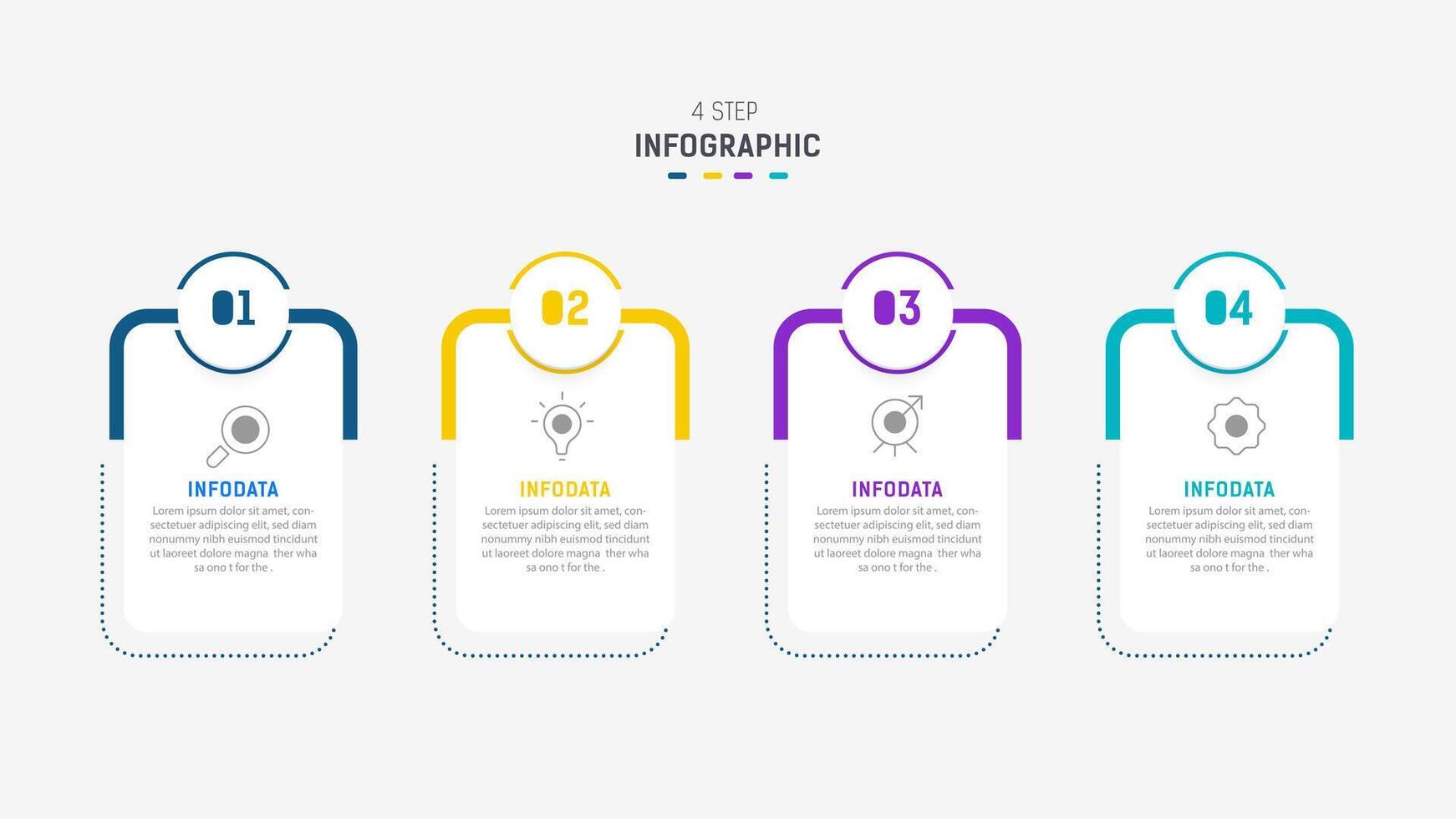 Three Step Infographic label design template with line icons. process steps diagram, presentations, workflow layout, banner, flow chart, info graph illustration. vector