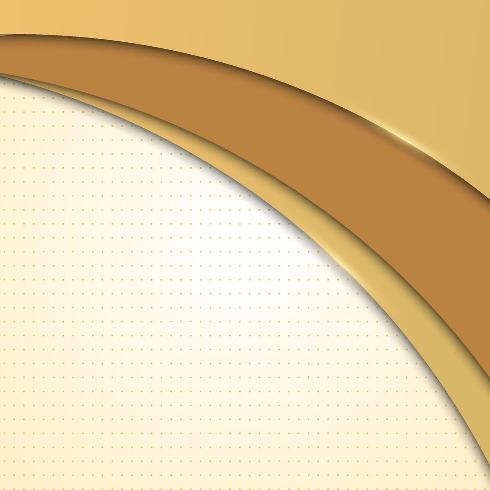 Curved overlapping layer with halftone background. vector